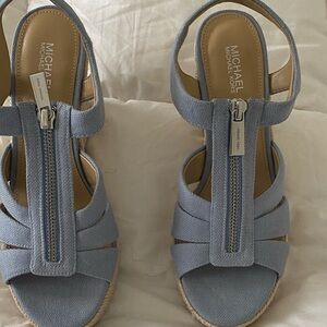 Michael Michael Kors Damita Wedge Sandal in Black